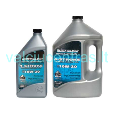 Alyva QUICKSILVER SAE 10W30 4T varikliams, 1ltr. , 4ltr.